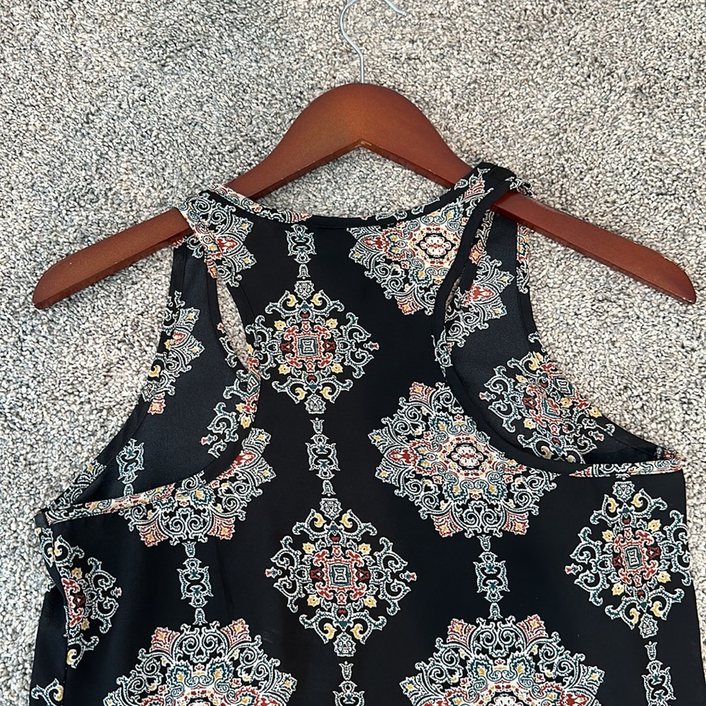 Mossimo Silky Racerback Printed Tank - Size XS - Picture 2 of 5